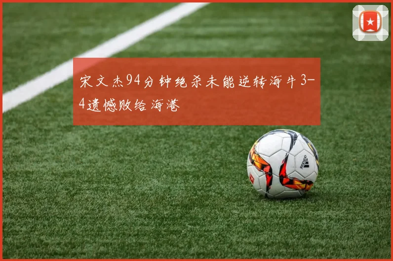宋文杰94分钟绝杀未能逆转海牛3-4遗憾败给海港